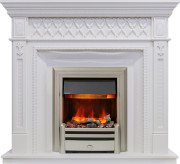 Каминокомплект Alexandria - Белый дуб с очагом Chesford Каминокомплект Alexandria - Белый дуб с очагом Chesford
