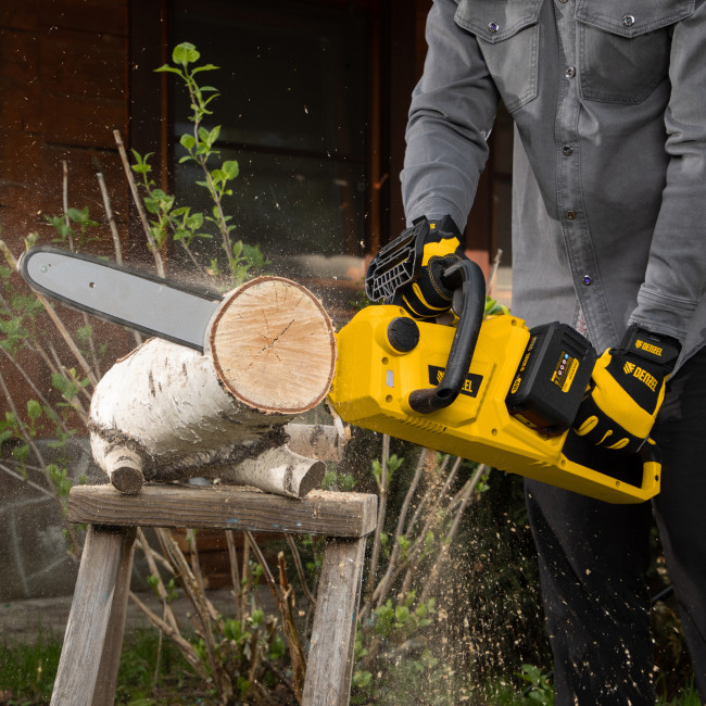 Цепная пила аккумуляторная бесщеточная RCS400-36, Li-ion, 36 В, 4 Ач, шина 400 мм Denzel в Ижевске