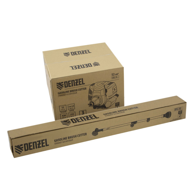 Триммер бензиновый DTL-52, 52 см3, неразъемная штанга, состоит из 2 частей Denzel в Ижевске Триммер бензиновый DTL-52, 52 см3, неразъемная штанга, состоит из 2 частей Denzel в Ижевске