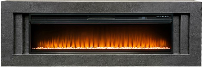 Каминокомплект Line 60 Dark Grey (Разборный) - Темный серый с очагом Vision 60 LED в Ижевске