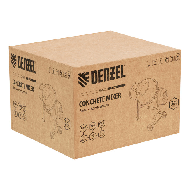 Бетоносмеситель B-200, 1000 Вт, 200 л Denzel в Ижевске Бетоносмеситель B-200, 1000 Вт, 200 л Denzel в Ижевске