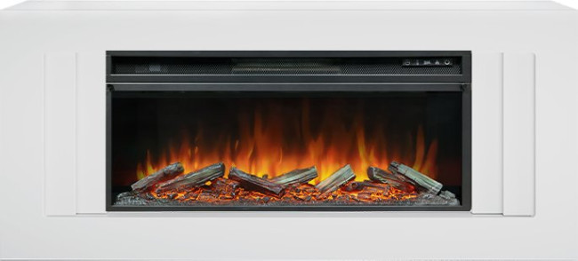 Каминокомплект Line 42 SFT - Белый с очагом Vision 42 LOG LED в Ижевске