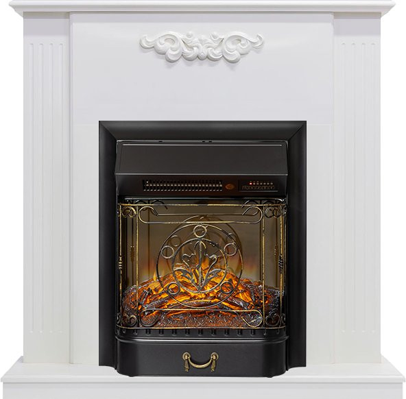 Каминокомплект Capri - Белое дерево делюкс с очагом Majestic FX M Black RC в Ижевске