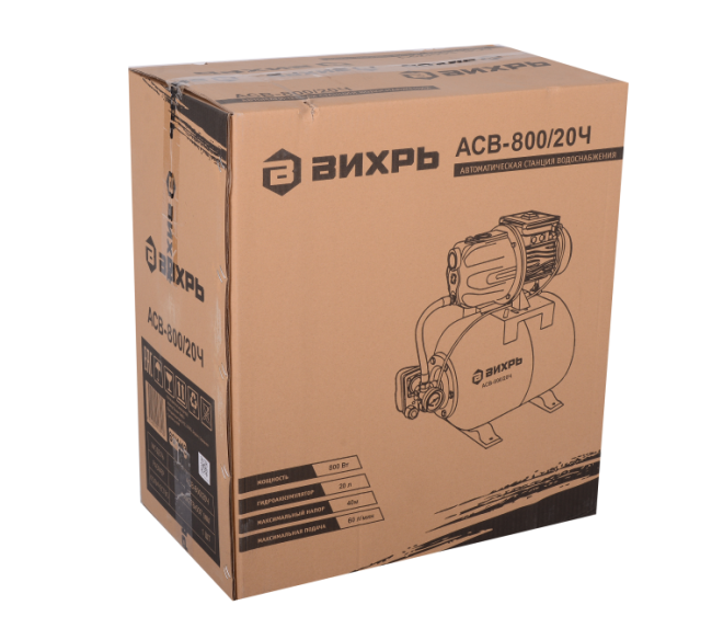 Насосная станция ВИХРЬ АСВ-800/20Ч в Ижевске Насосная станция ВИХРЬ АСВ-800/20Ч в Ижевске