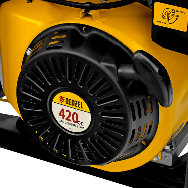 Генератор бензиновый GE 6900, 5.5 кВт, 220 В/50 Гц, 25 л, ручной старт Denzel в Ижевске