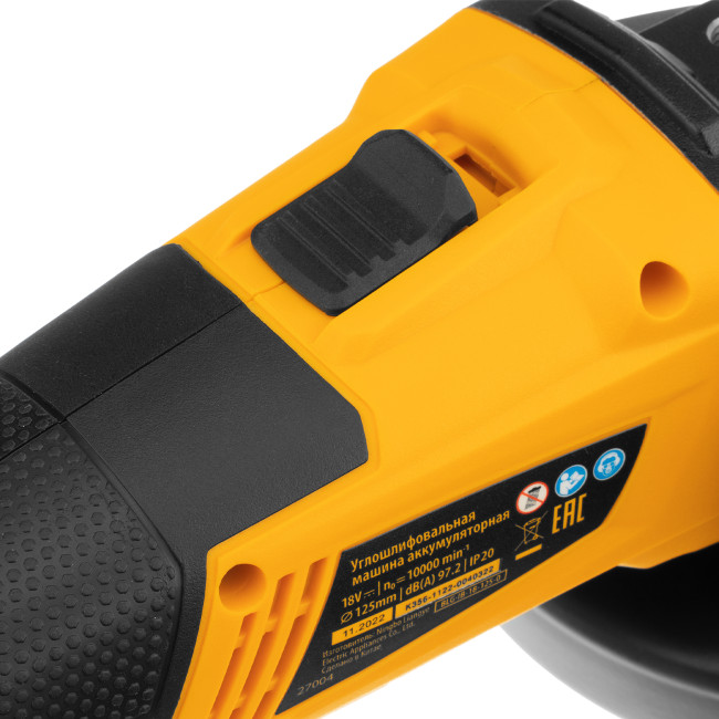 Машина углошлифовальная аккумуляторная бесщет. BLG-IB-18-125-0, Li-ion, 18 В Denzel в Ижевске