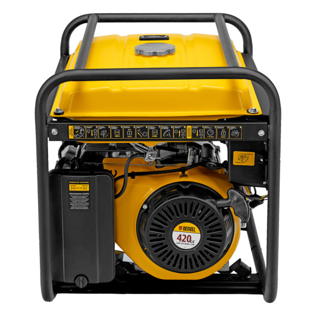 Генератор бензиновый GE 7900, 6.5 кВт, 220 В/50 Гц, 25 л, ручной пуск Denzel в Ижевске