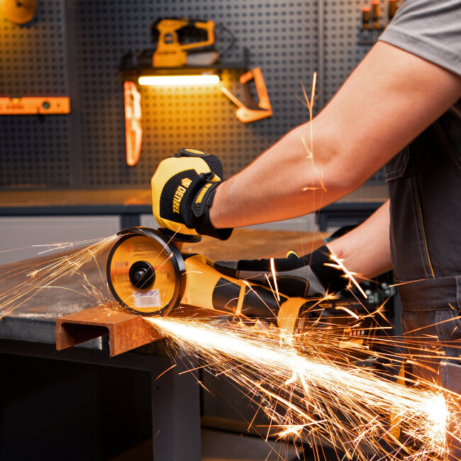 Машина углошлифовальная аккумуляторная бесщет. BLG-IB-18-125-4, Li-ion, 18 В Denzel в Ижевске