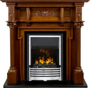 Каминокомплект Oxford - Орех с очагом Flagstaff Каминокомплект Oxford - Орех с очагом Flagstaff