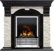 Каминокомплект Dublin - Венге / Сланец белый с очагом Flagstaff Каминокомплект Dublin - Венге / Сланец белый с очагом Flagstaff