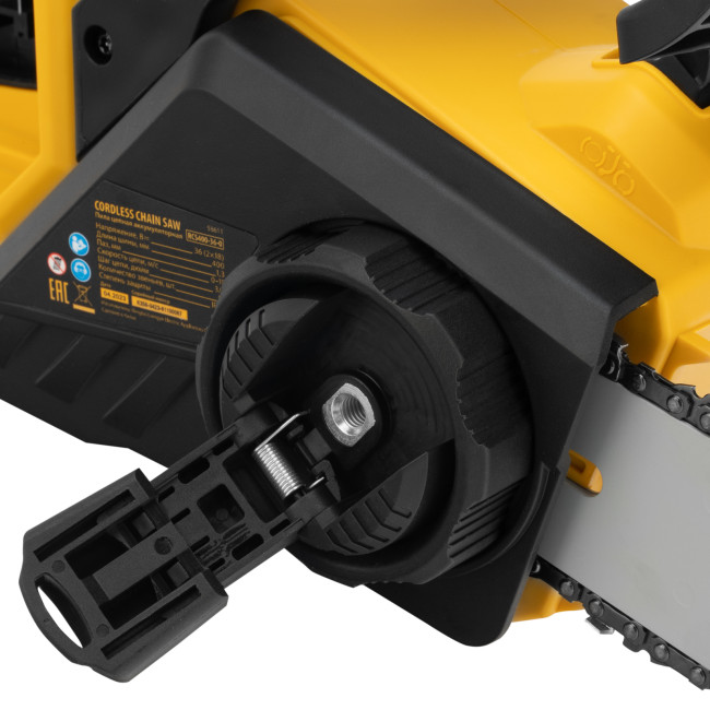 Цепная пила аккумуляторная бесщет. RCS400-36-0, Li-ion, 36 В, шина 400 мм Denzel в Ижевске Цепная пила аккумуляторная бесщет. RCS400-36-0, Li-ion, 36 В, шина 400 мм Denzel в Ижевске