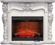 Каминокомплект Castle - Слоновая кость с темной патиной с очагом Symphony 30'' DF3020-EU Каминокомплект Castle - Слоновая кость с темной патиной с очагом Symphony 30'' DF3020-EU