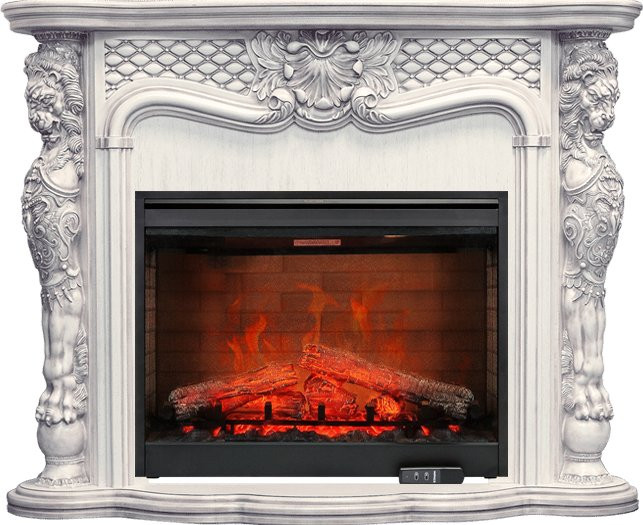 Каминокомплект Castle - Слоновая кость с темной патиной с очагом Symphony 30'' DF3020-EU в Ижевске