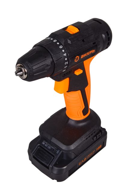 Дрель-шуруповерт аккумуляторная Вихрь ДА-18Л-2К/Б (бесщеточный двигатель) в Ижевске