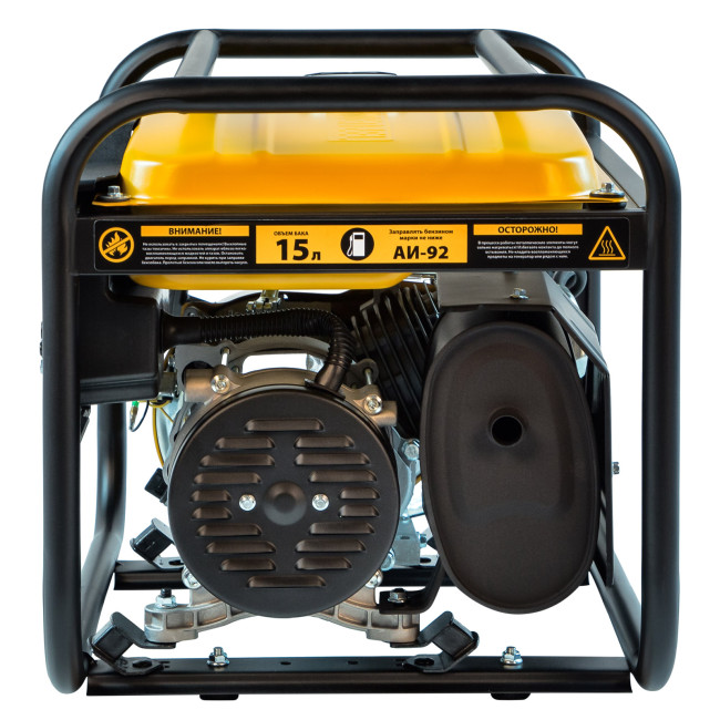 Генератор бензиновый PS 25, 2.5 кВт, 230 В, 15 л, ручной стартер Denzel в Ижевске