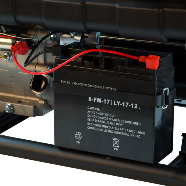 Генератор бензиновый PS 25, 2.5 кВт, 230 В, 15 л, ручной стартер Denzel в Ижевске