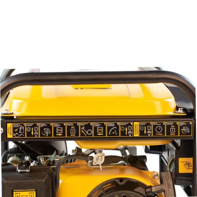 Генератор бензиновый PS 25, 2.5 кВт, 230 В, 15 л, ручной стартер Denzel в Ижевске