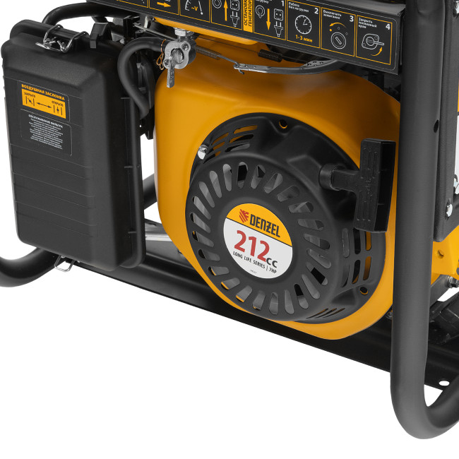 Генератор бензиновый PS-33E, 3.3 кВт, 230В, 15 л, электростартер Denzel в Ижевске