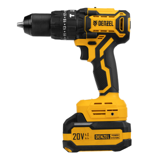Дрель-шуруповерт аккумуляторная ударная бесщет. CIDH-BL-20, Li-Ion, 20 В// Denzel в Ижевске