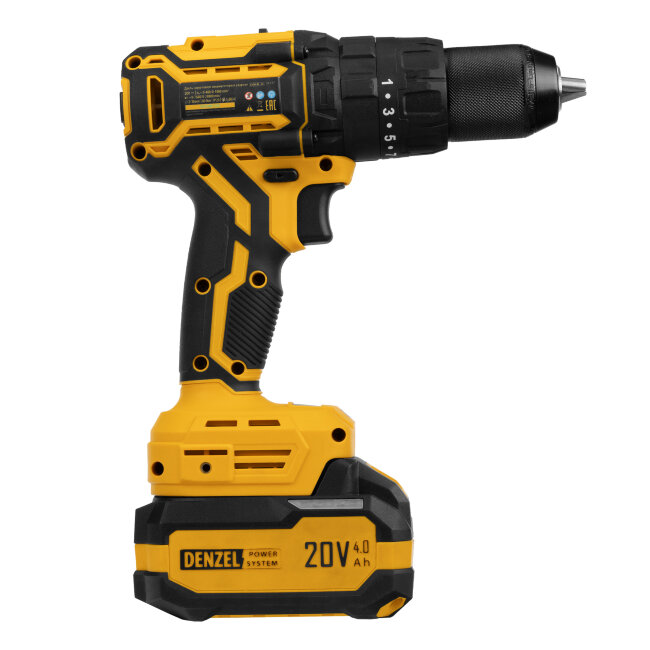 Дрель-шуруповерт аккумуляторная ударная бесщет. CIDH-BL-20, Li-Ion, 20 В// Denzel в Ижевске