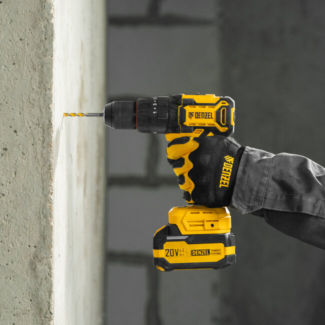 Дрель-шуруповерт аккумуляторная ударная бесщет. CIDH-BL-20, Li-Ion, 20 В// Denzel в Ижевске