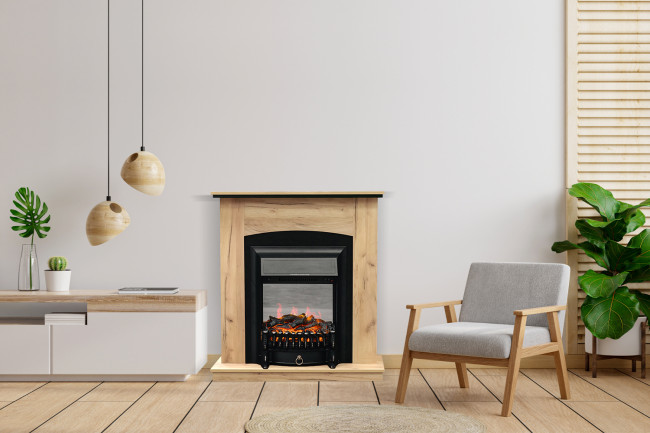 Каминокомплект Barcelona SFT (Разборный) - Серый графит с очагом Aspen Black в Ижевске