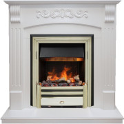 Каминокомплект Sorrento угловой - Белый дуб с очагом Cavendish Каминокомплект Sorrento угловой - Белый дуб с очагом Cavendish