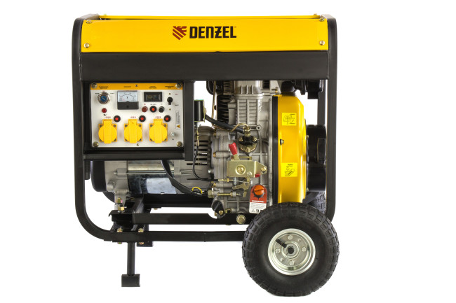 Генератор дизельный DD6300Е, 5.0 кВт, 220 В/50 Гц, 15 л, электростартер Denzel в Ижевске Генератор дизельный DD6300Е, 5.0 кВт, 220 В/50 Гц, 15 л, электростартер Denzel в Ижевске