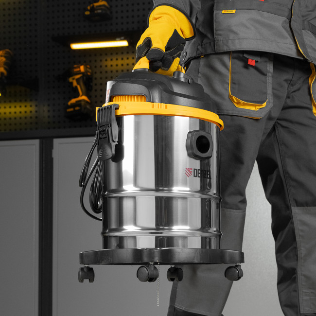 Пылесос строительный SVC15, 1200 Вт, бак 15 л, шланг 2 м Denzel в Ижевске Пылесос строительный SVC15, 1200 Вт, бак 15 л, шланг 2 м Denzel в Ижевске