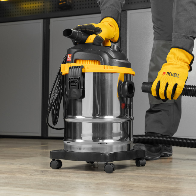 Пылесос строительный SVC15, 1200 Вт, бак 15 л, шланг 2 м Denzel в Ижевске Пылесос строительный SVC15, 1200 Вт, бак 15 л, шланг 2 м Denzel в Ижевске