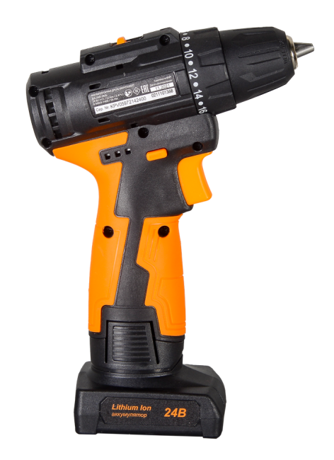Дрель-шуруповерт аккумуляторная Вихрь ДА-24Л-2К/Б (бесщеточный двигатель) в Ижевске