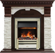 Каминокомплект Dublin - Темный дуб / Сланец белый с очагом Cavendish Каминокомплект Dublin - Темный дуб / Сланец белый с очагом Cavendish