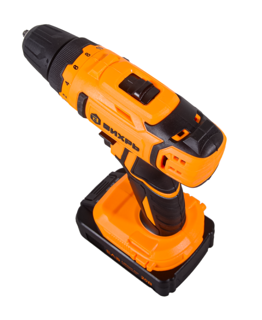 Дрель-шуруповерт аккумуляторная Вихрь ДА-20Л-2КА с набором оснастки 65 предметов в Ижевске