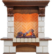 Каминокомплект Pierre Luxe - Дуб / Шампань (Высота 975мм) с очагом Cassette 400 NH Каминокомплект Pierre Luxe - Дуб / Шампань (Высота 975мм) с очагом Cassette 400 NH