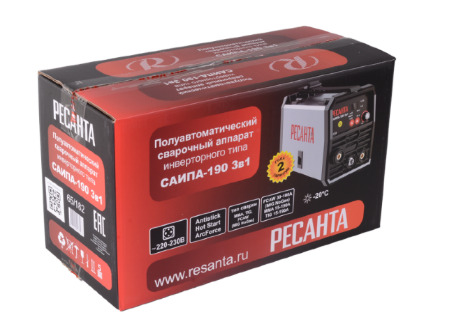 Сварочный полуавтомат Ресанта САИПА-190 3в1 (MIG/MAG) в Ижевске