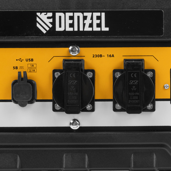 Генератор бензиновый PS 33, 3.3 кВт, 230 В, 15 л, ручной стартер Denzel в Ижевске