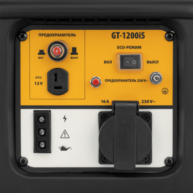 Генератор инверторный GT-1200iS, 1.2 кВт, 230 В, бак 2.4 л, закрытый корпус, ручной старт Denzel в Ижевске Генератор инверторный GT-1200iS, 1.2 кВт, 230 В, бак 2.4 л, закрытый корпус, ручной старт Denzel в Ижевске