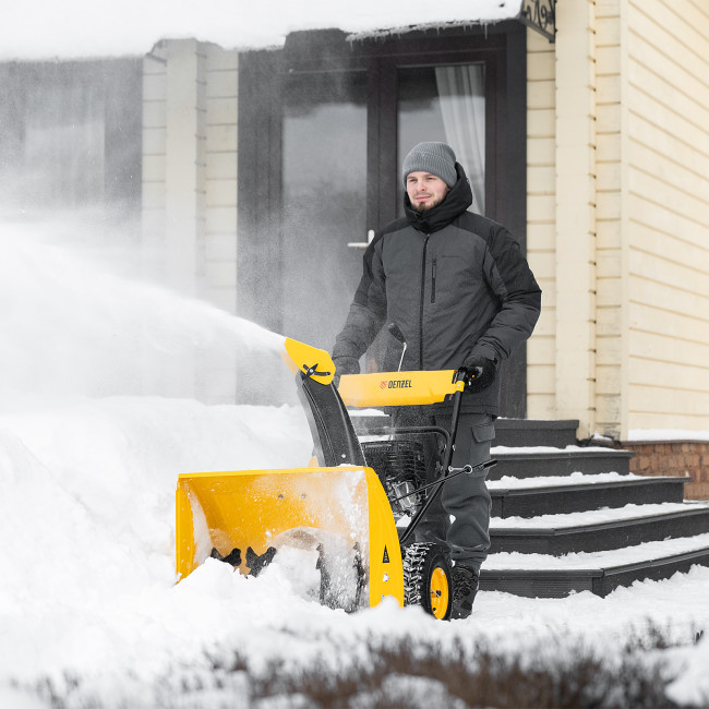 Бензиновая снегоуборочная машина SBM 610, 212 cc, ручной старт, фара Denzel в Ижевске Бензиновая снегоуборочная машина SBM 610, 212 cc, ручной старт, фара Denzel в Ижевске