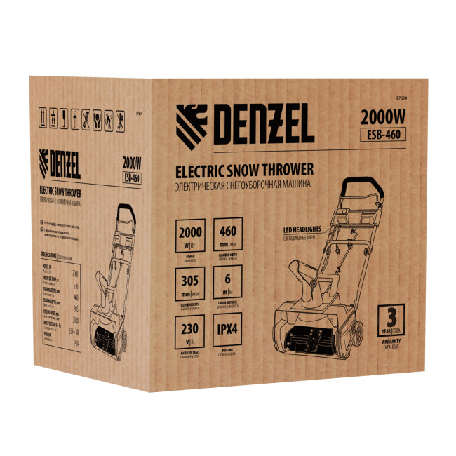 Электрическая снегоуборочная машина ESB-460, 2 кВт Denzel в Ижевске Электрическая снегоуборочная машина ESB-460, 2 кВт Denzel в Ижевске