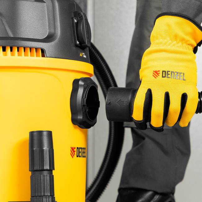 Пылесос строительный RVC20, 1400 Вт, бак 20 л, шланг 3 м, розетка с автосинхр. Denzel в Ижевске Пылесос строительный RVC20, 1400 Вт, бак 20 л, шланг 3 м, розетка с автосинхр. Denzel в Ижевске