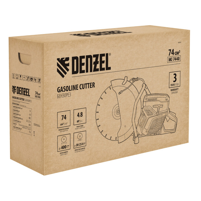 Бензорез МС-7440, 74 см3, диаметр диска 400 мм DENZEL в Ижевске