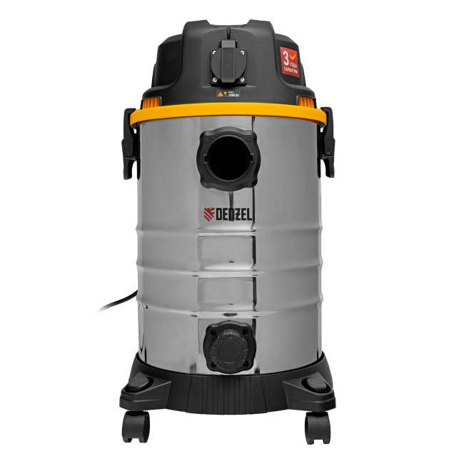 Пылесос строительный RVC30, 1400 Вт, бак 30 л, шланг 3 м, розетка с автосинхр. Denzel в Ижевске Пылесос строительный RVC30, 1400 Вт, бак 30 л, шланг 3 м, розетка с автосинхр. Denzel в Ижевске