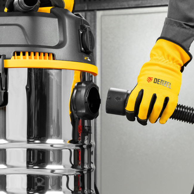 Пылесос строительный RVC30, 1400 Вт, бак 30 л, шланг 3 м, розетка с автосинхр. Denzel в Ижевске Пылесос строительный RVC30, 1400 Вт, бак 30 л, шланг 3 м, розетка с автосинхр. Denzel в Ижевске