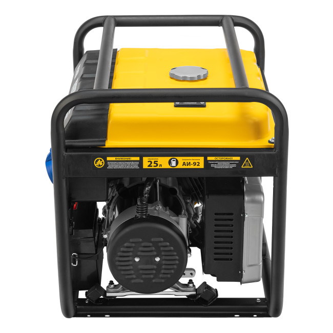 Генератор бензиновый PS 70 EA, 7.0 кВт, 230 В, 25 л, коннектор автоматики, электростартер Denzel в Ижевске