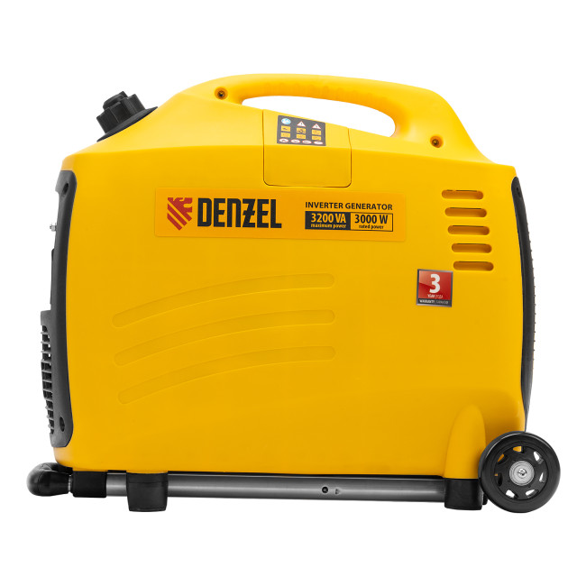 Генератор инверторный GT-3200iSE, 3.2 кВт, 230 В, бак 6 л, закрытый корпус, электростартер Denzel в Ижевске
