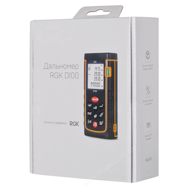 Лазерный дальномер RGK D100 (с поверкой) в Ижевске