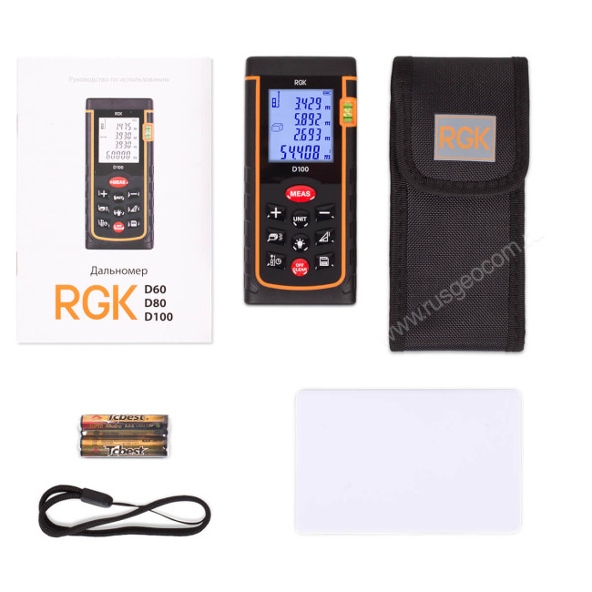 Лазерный дальномер RGK D100 (с поверкой) в Ижевске