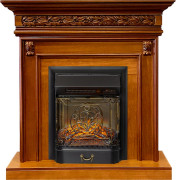 Каминокомплект Valletta - Орех с очагом Majestic FX M Black RC