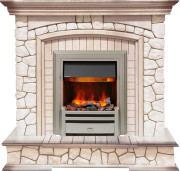 Каминокомплект Preston - Белый/Слоновая кость с патиной с очагом Chesford Каминокомплект Preston - Белый/Слоновая кость с патиной с очагом Chesford