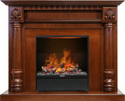 Каминокомплект Edinburg - Орех с очагом Albany Каминокомплект Edinburg - Орех с очагом Albany
